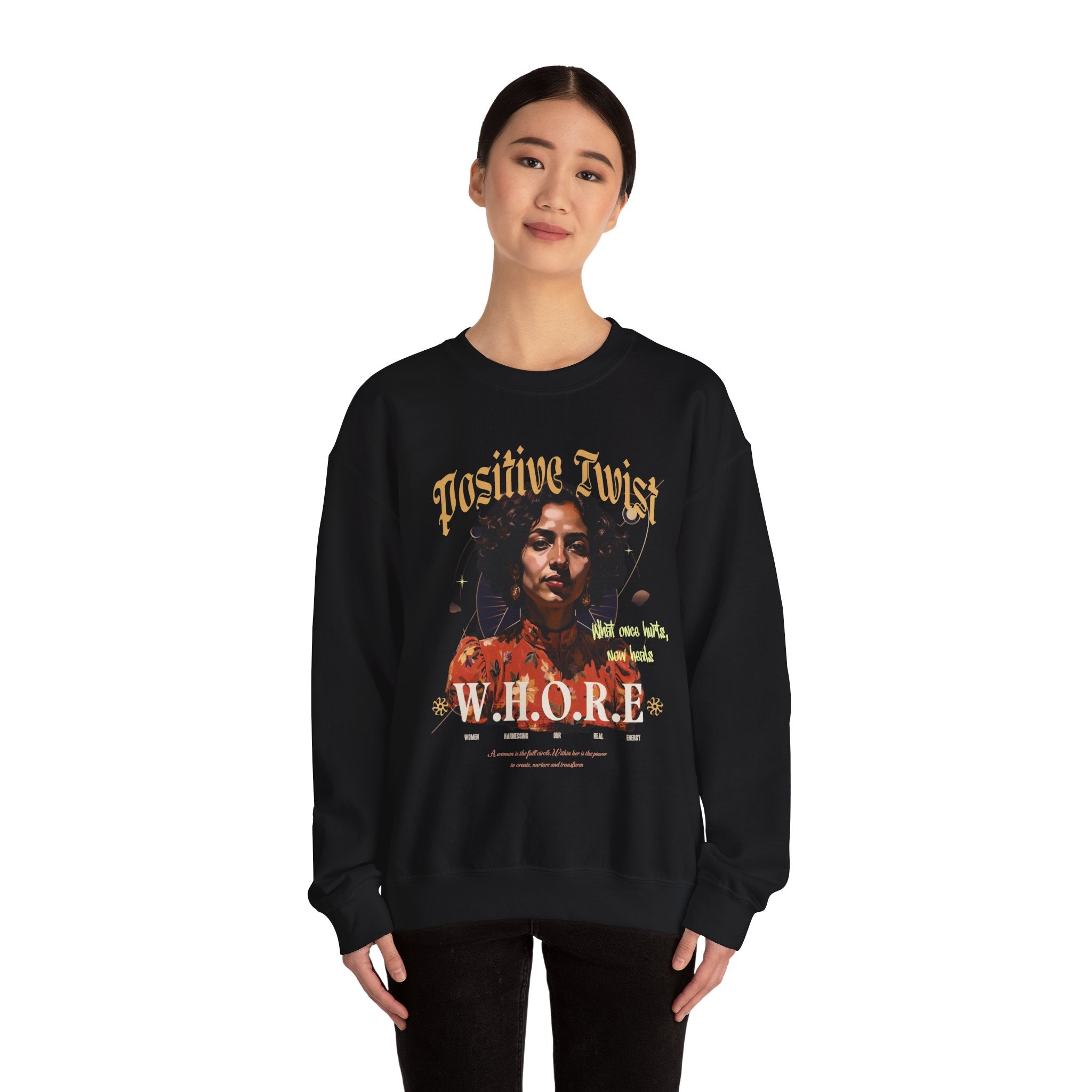 “Unapologetic Voice” Crewneck – W.H.O.R.E. Empowerment Edition