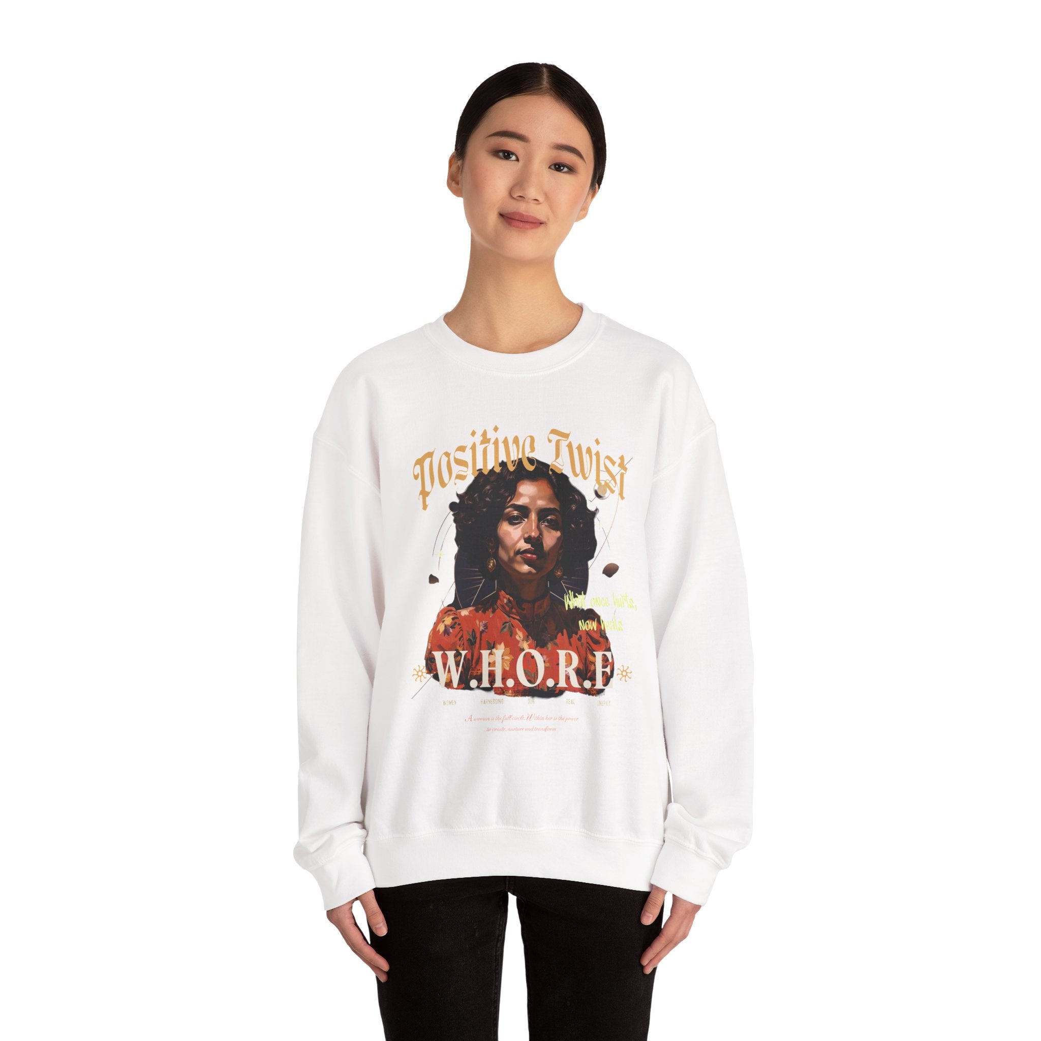 “Unapologetic Voice” Crewneck – W.H.O.R.E. Empowerment Edition
